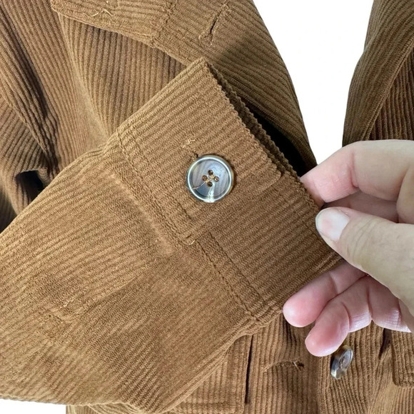 Rich Brown Corduroy Unlined Jacket Size XS by Avec Les Filles - Picture 3 of 6